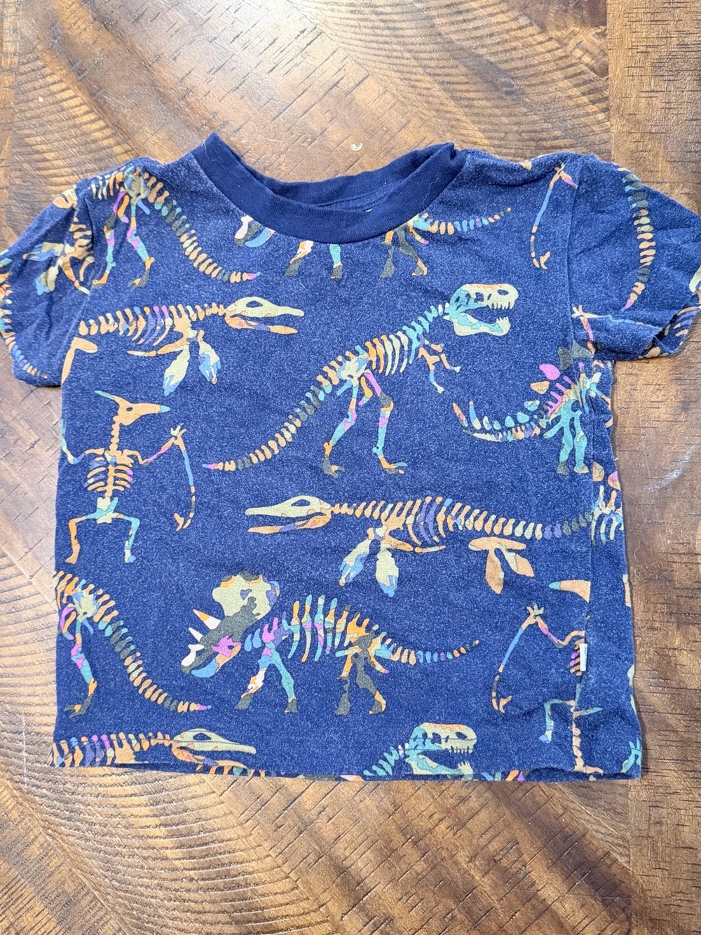 Little Sleepies Dinosaur Skeleton Tee